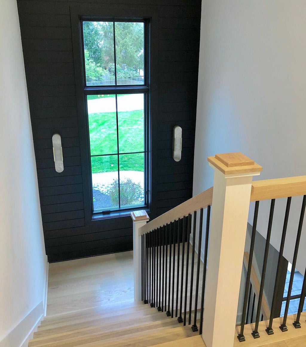 Applique Murale Élégante en Albâtre Allongée – Éclairage Chic Moderne