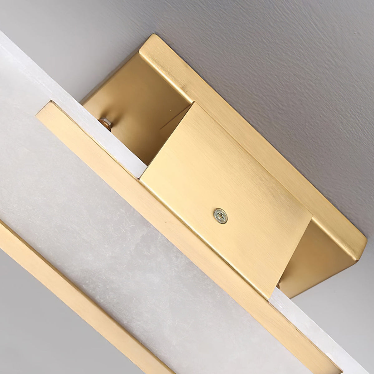 Applique Murale Élégante en Albâtre Allongée – Éclairage Chic Moderne