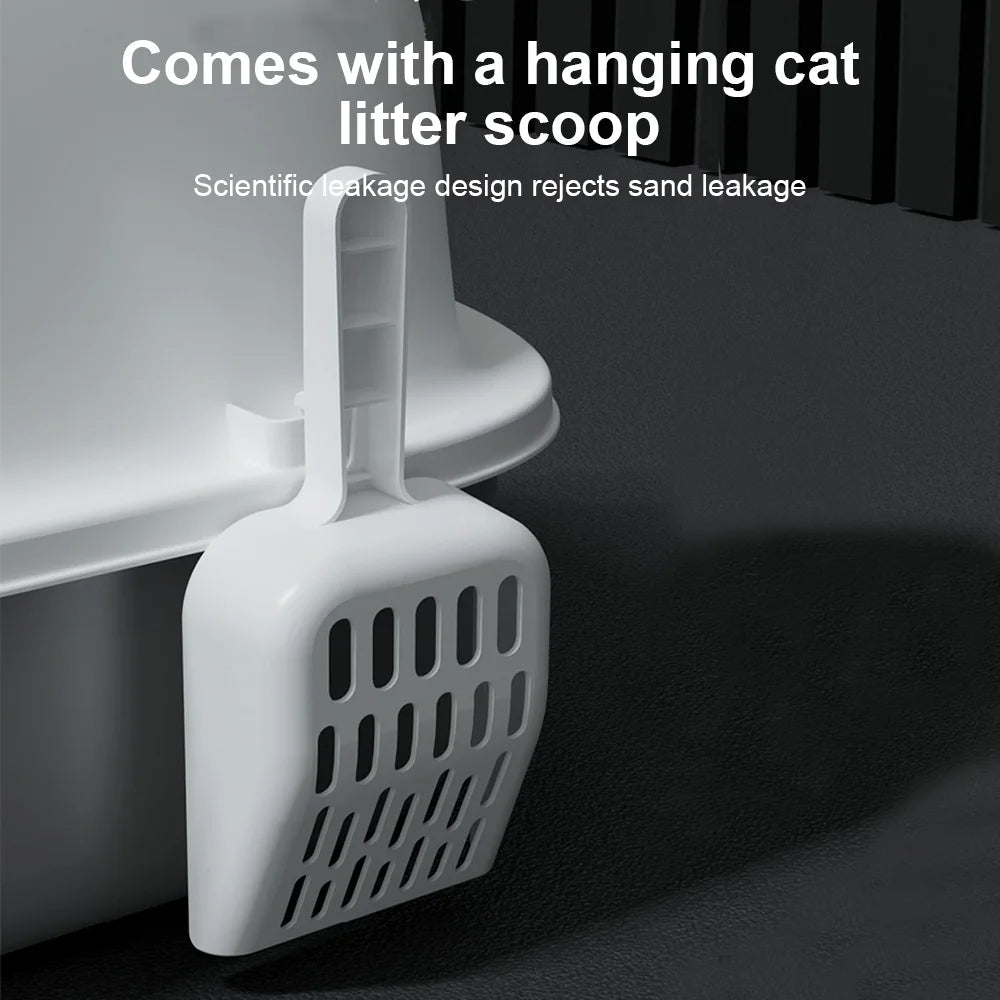 Boîte à Litière Fermée pour Chat avec Porte Battante et Tiroir Amovible