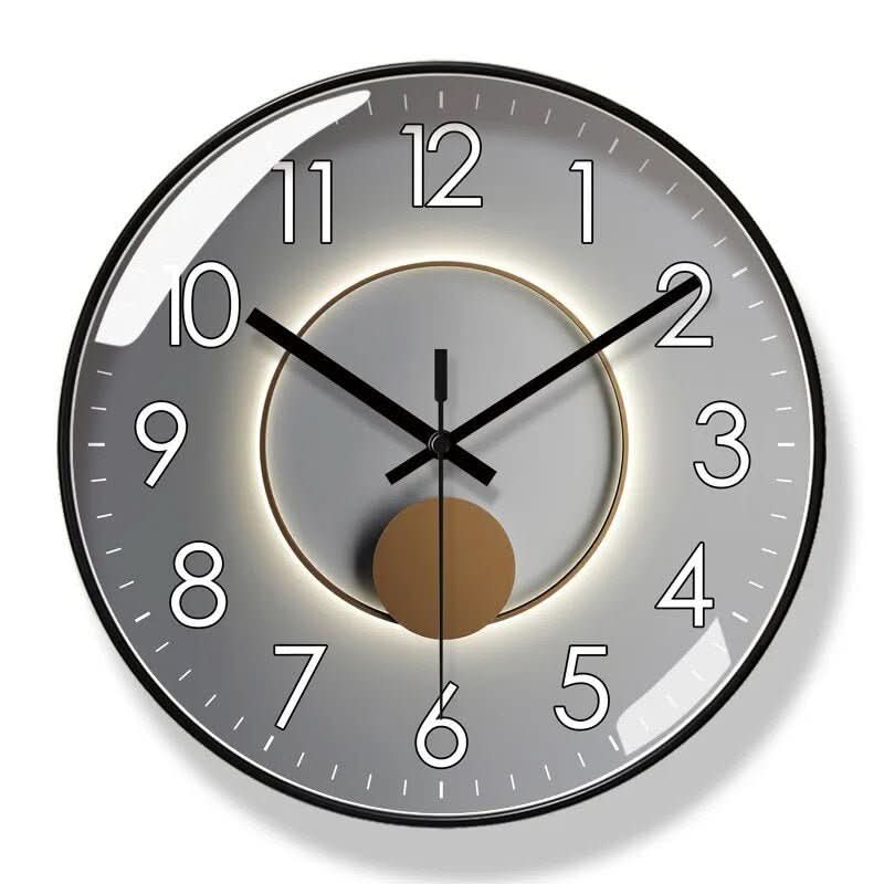 SCANDICLOCK – Horloge murale noire au style nordique – Précise et élégante pour chaque maison