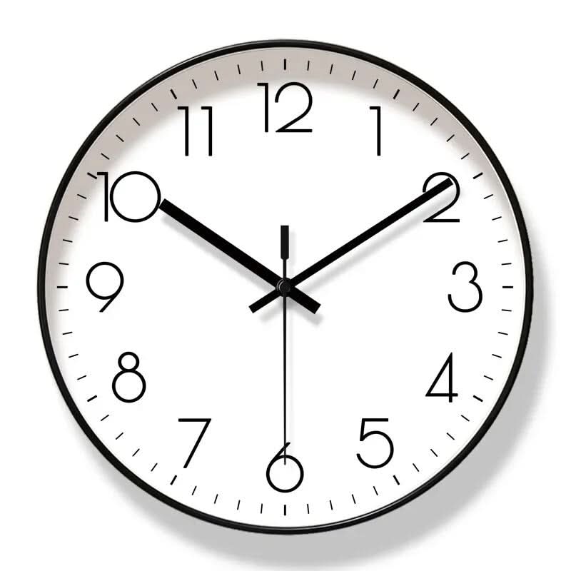 SCANDICLOCK – Horloge murale noire au style nordique – Précise et élégante pour chaque maison