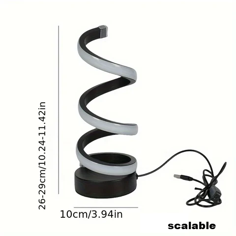 Lampe de Bureau Moderne en S - FlexiGlow