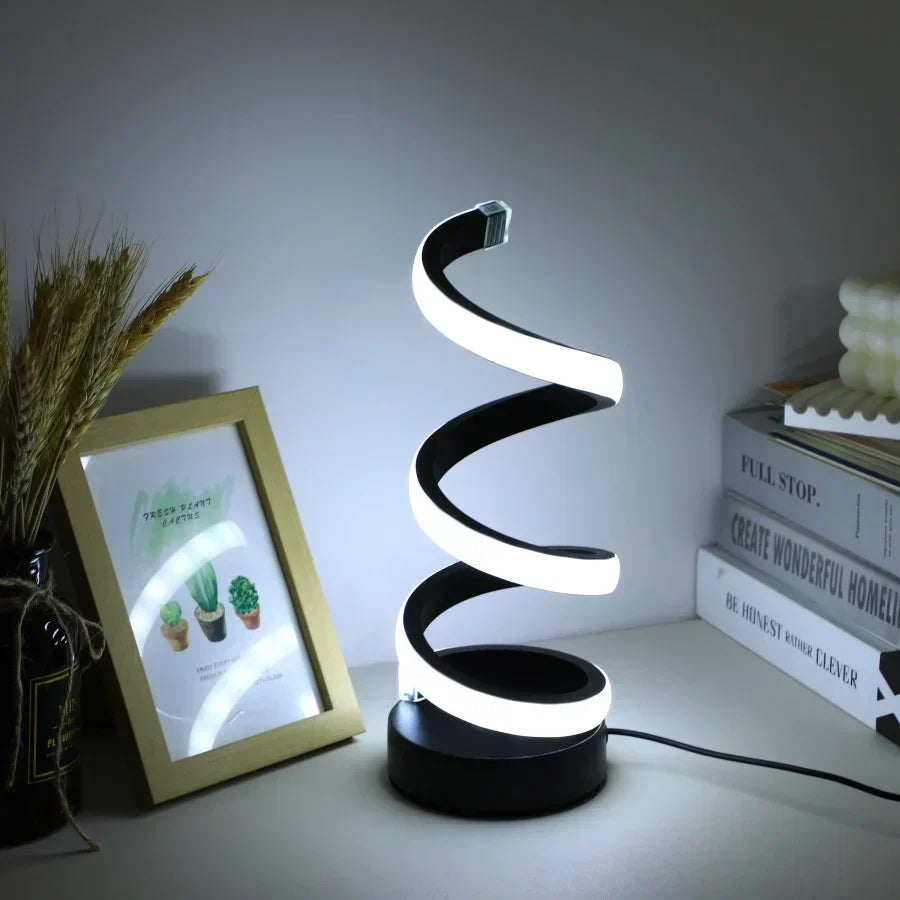 Lampe de Bureau Moderne en S - FlexiGlow