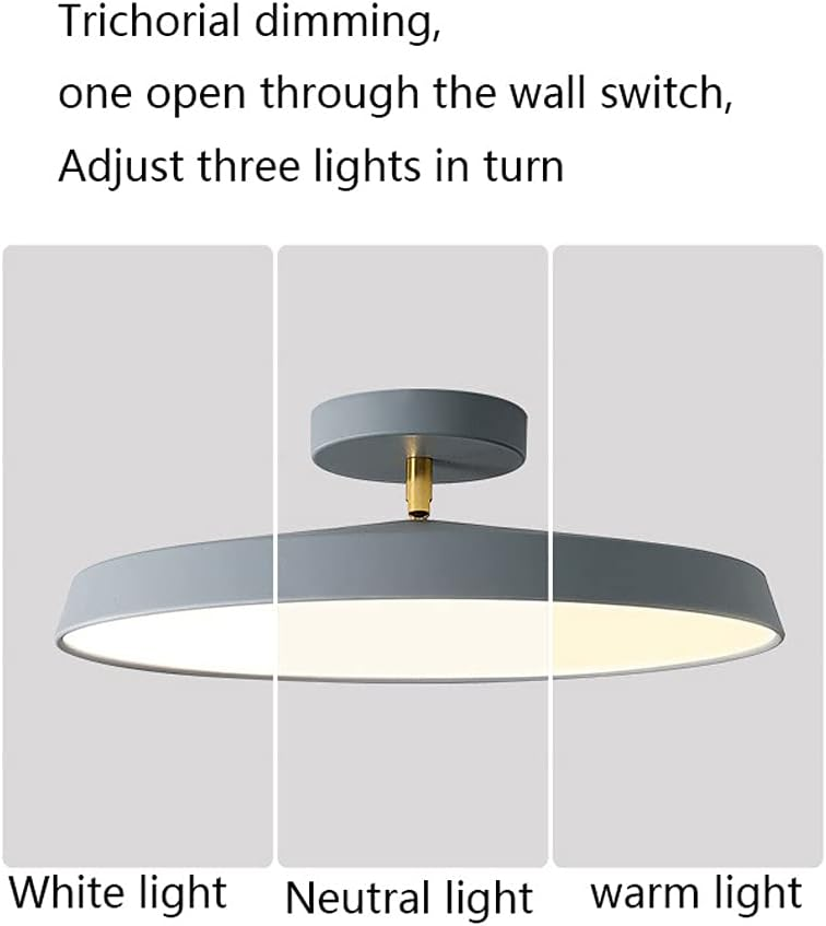 Lumière de Plafond Semi-Encastrée Moderne avec Teintes Ajustables