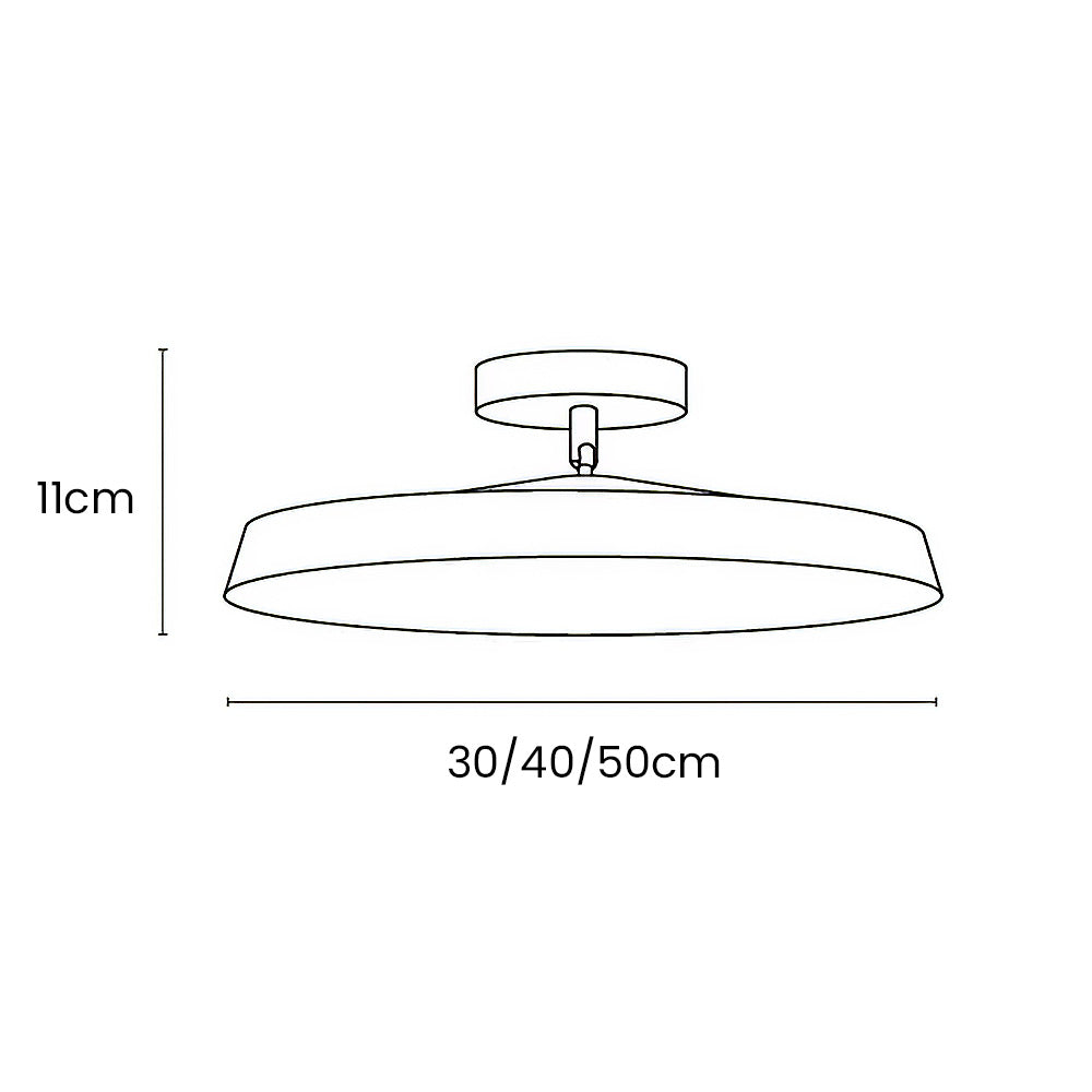 Lumière de Plafond Semi-Encastrée Moderne avec Teintes Ajustables