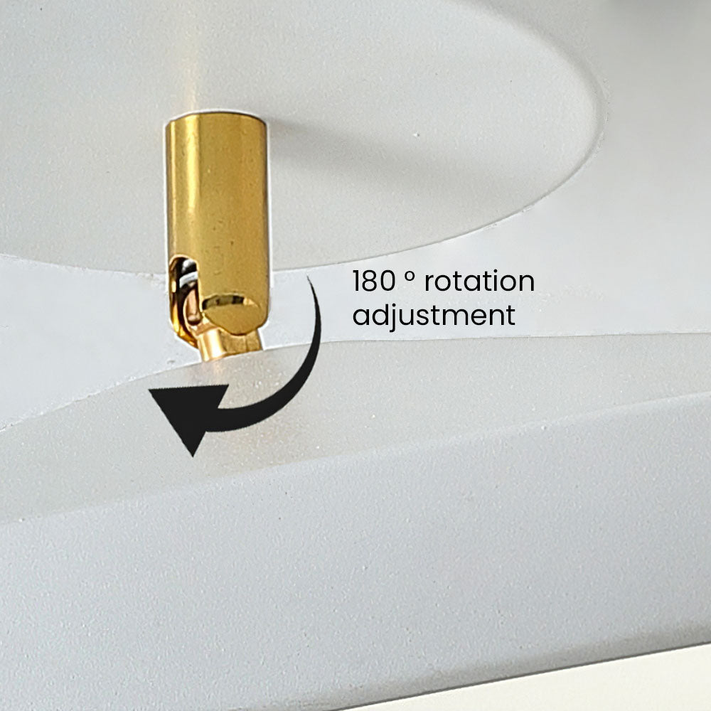 Lumière de Plafond Semi-Encastrée Moderne avec Teintes Ajustables