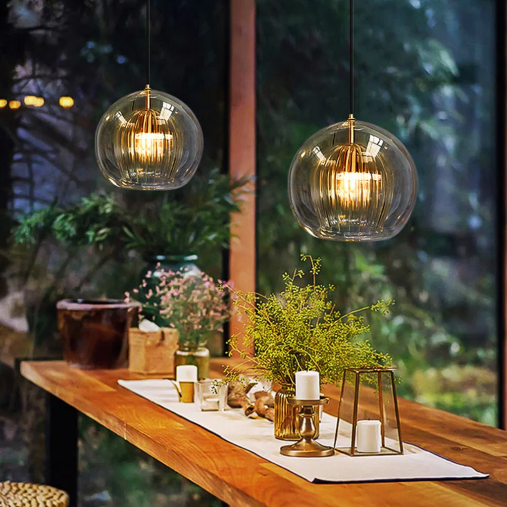 Lustre LED Sphérique Moderne - Sphère Aurora