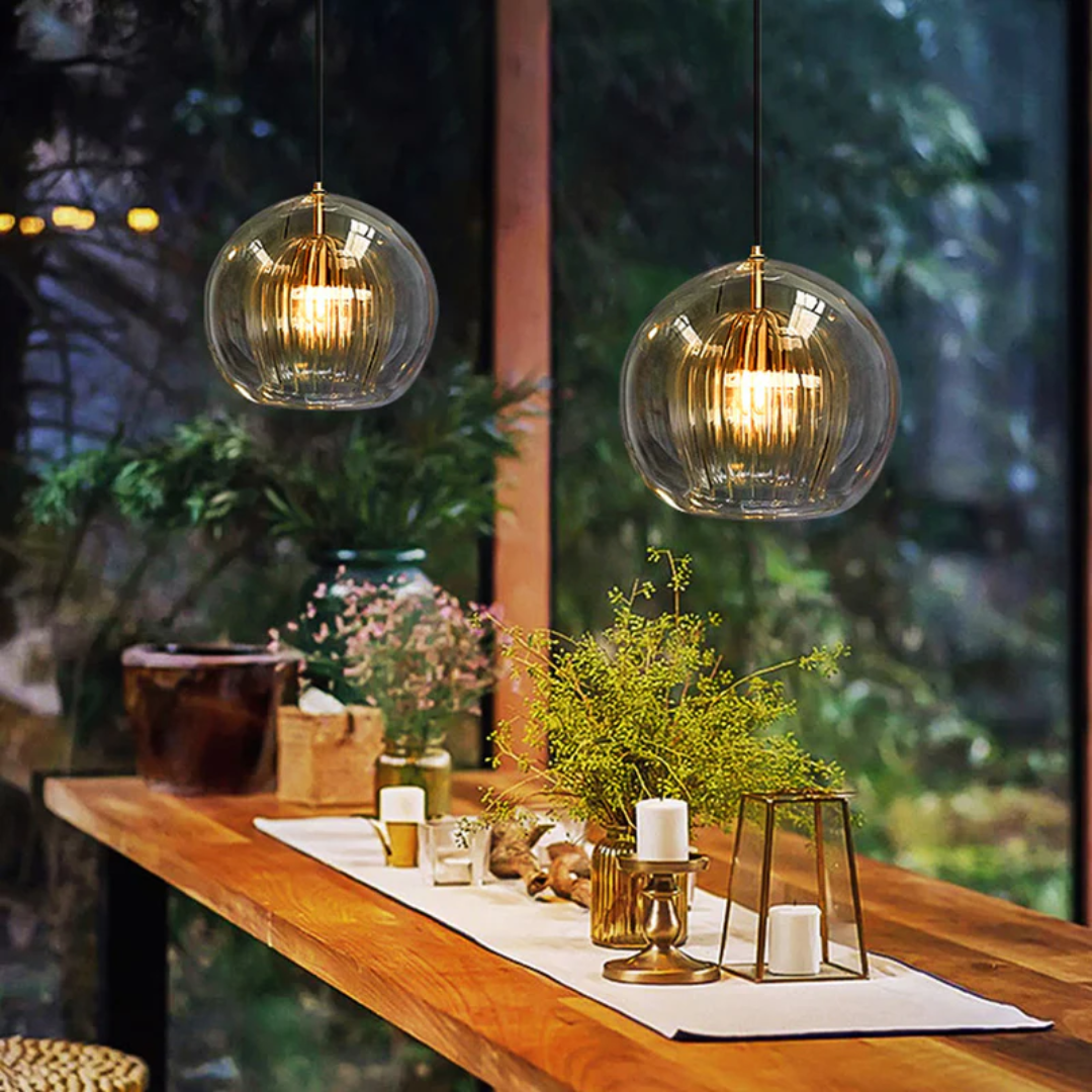 Lustre LED Sphérique Moderne - Sphère Aurora