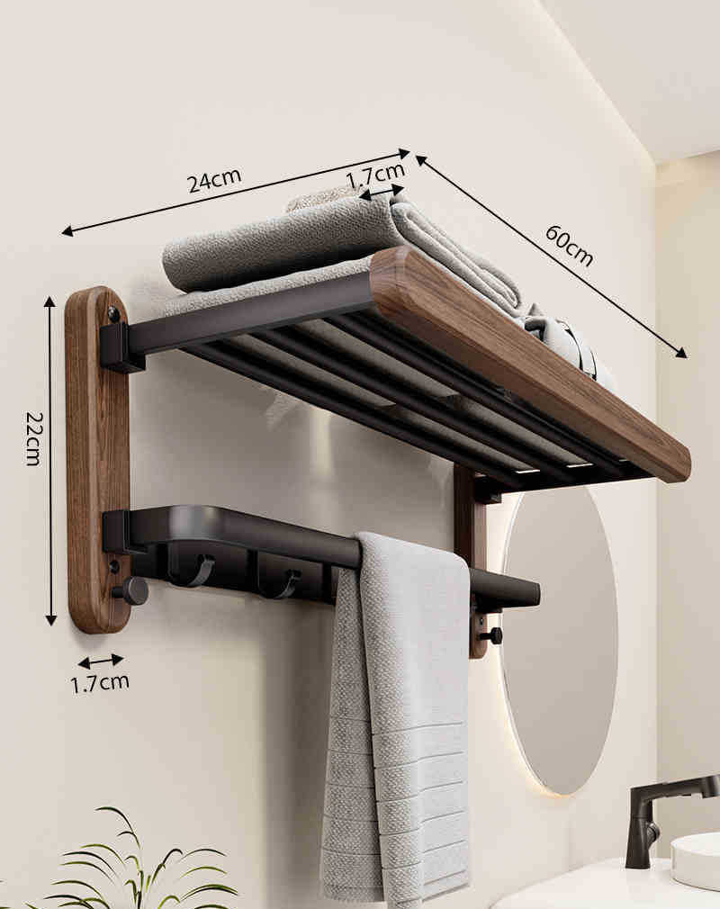 Porte-serviettes - Montage mural - Design moderne | BathEase