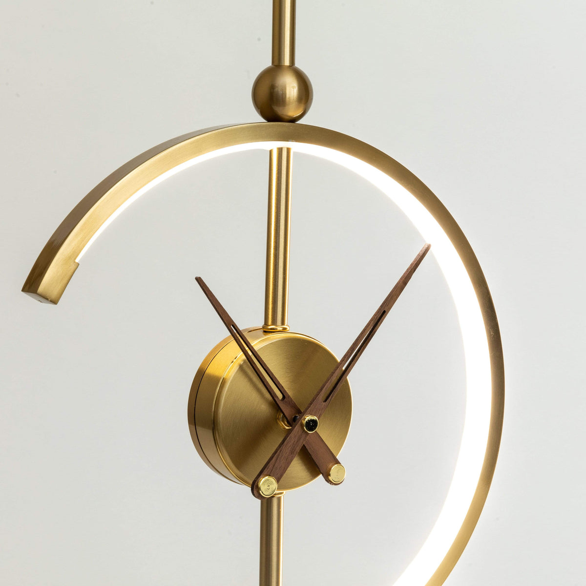 Lampe Sans Fil Moderne avec LED et Horloge pour Maison/Bureau