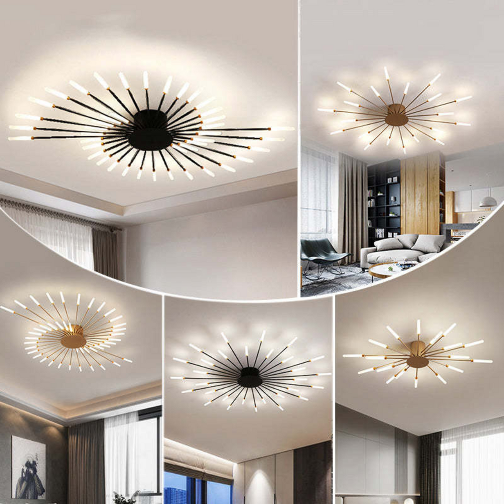 Grand Plafonnier LED Moderne | LumenMax | Économique en énergie