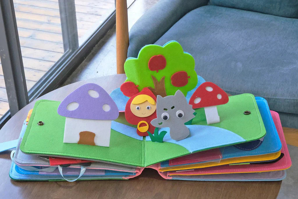 Livre d'Aventures Montessori - Histoires en Feutre