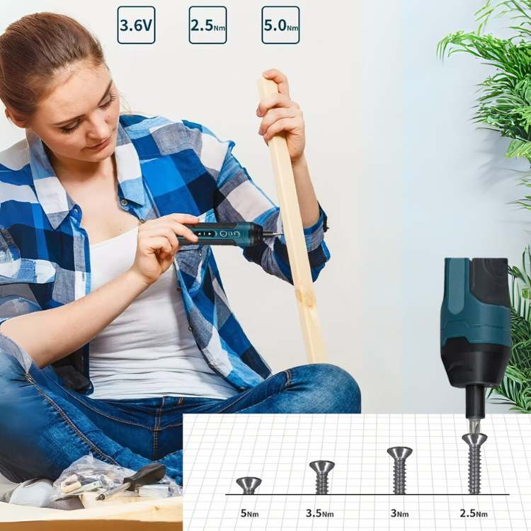 Ensemble de Tournevis Électrique Sans Fil Multifonction 3.6V