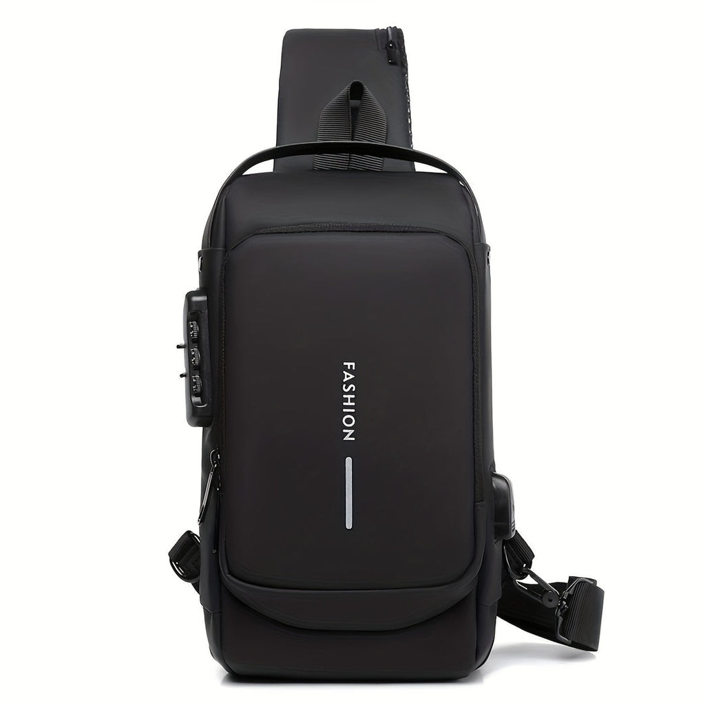 Sac Crossbody pour Hommes | Anti-Vol & USB | Pour Aventures