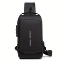 Sac Crossbody pour Hommes | Anti-Vol & USB | Pour Aventures