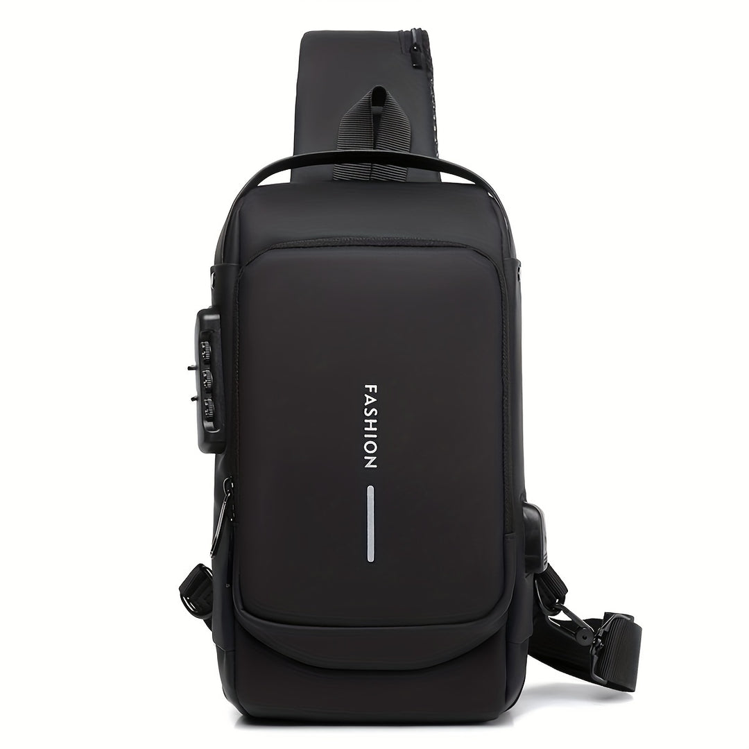 Sac Crossbody pour Hommes | Anti-Vol & USB | Pour Aventures