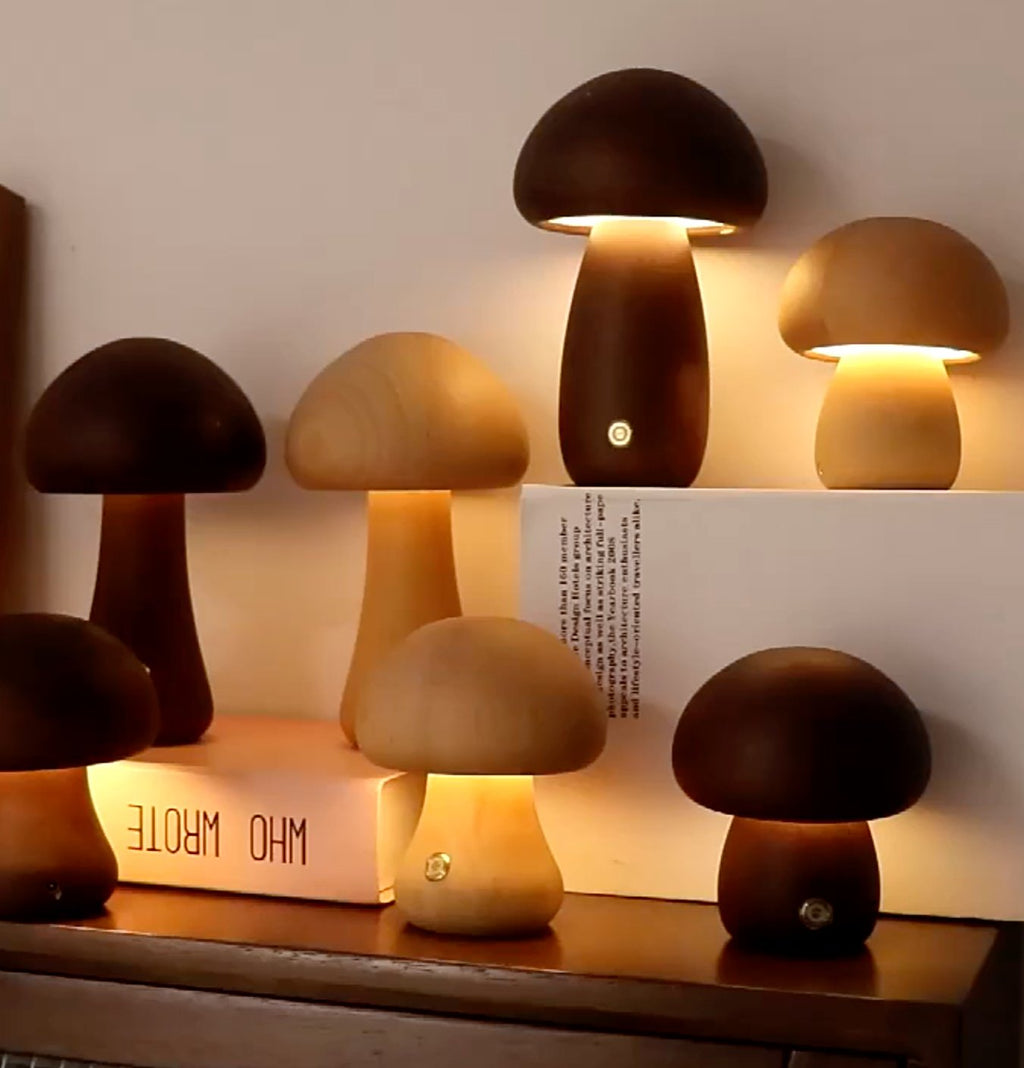 MushGlow™ | Chaleur et atmosphère dans un beau design en bois.