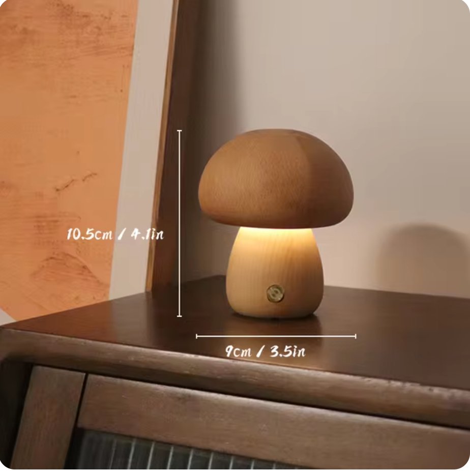 MushGlow™ | Chaleur et atmosphère dans un beau design en bois.
