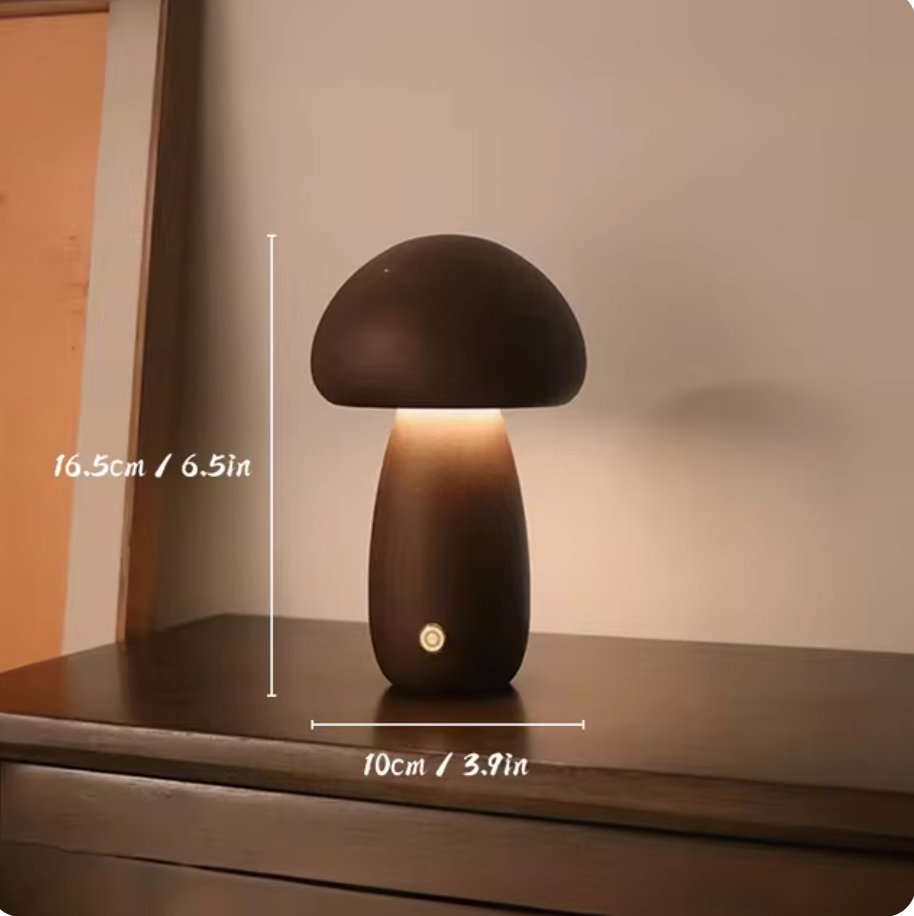 MushGlow™ | Chaleur et atmosphère dans un beau design en bois.