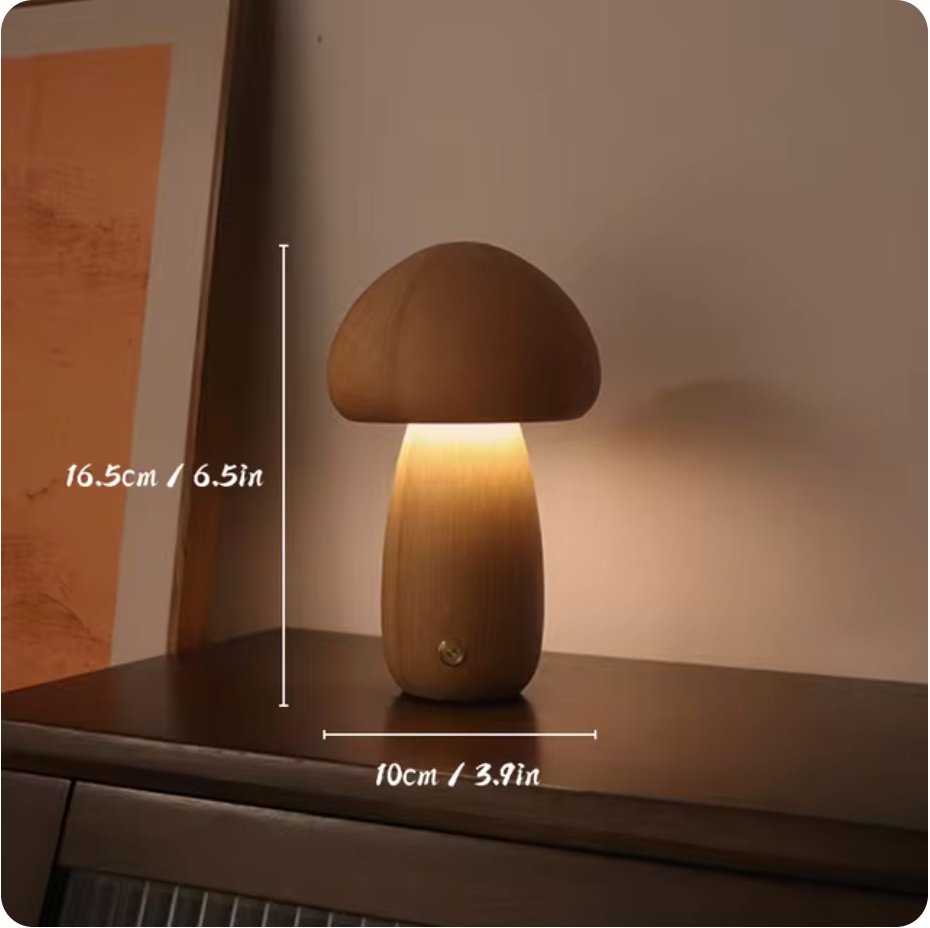 MushGlow™ | Chaleur et atmosphère dans un beau design en bois.