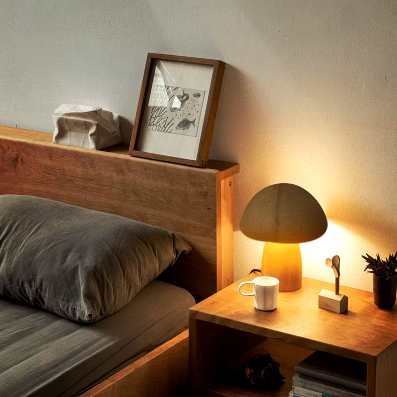 MushGlow™ | Chaleur et atmosphère dans un beau design en bois.