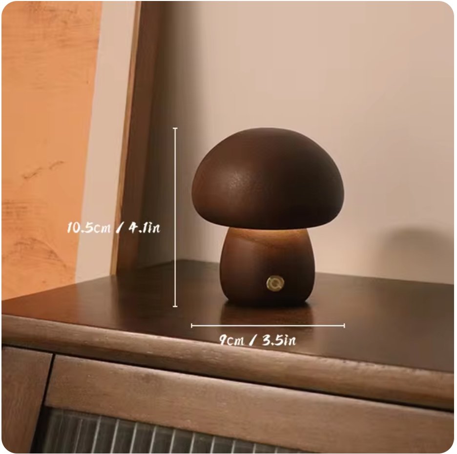 MushGlow™ | Chaleur et atmosphère dans un beau design en bois.