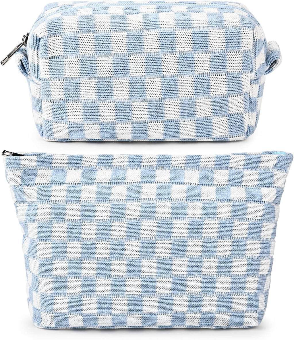 Ensemble de Trousse de Maquillage à Carreaux Indispensable