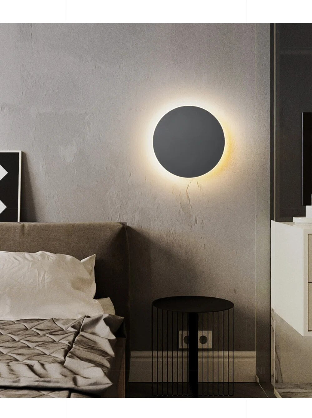Lampe Murale LED Sphérique Moderne avec Effet Brillant