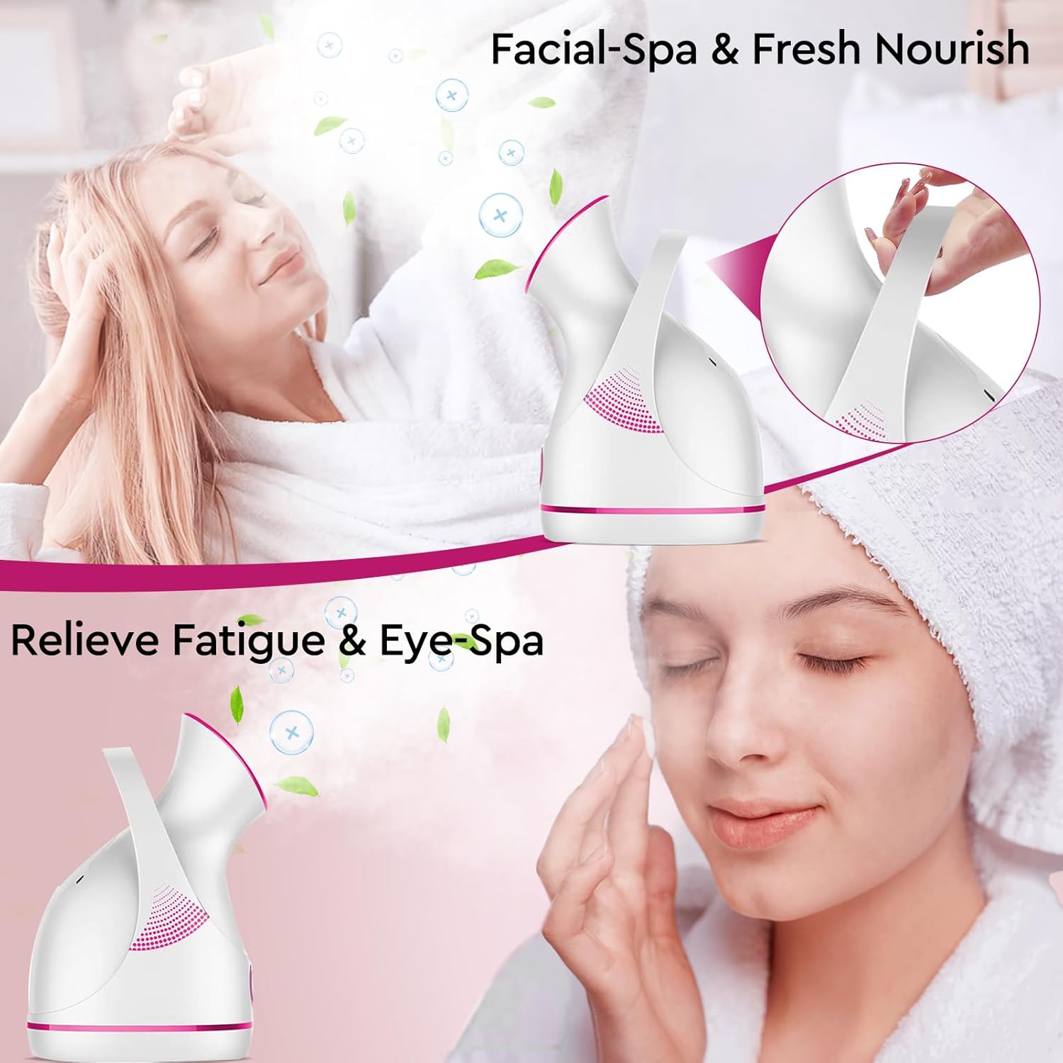 Nano Ionic Facial Steamer – Nettoyez en profondeur et hydratez votre peau !