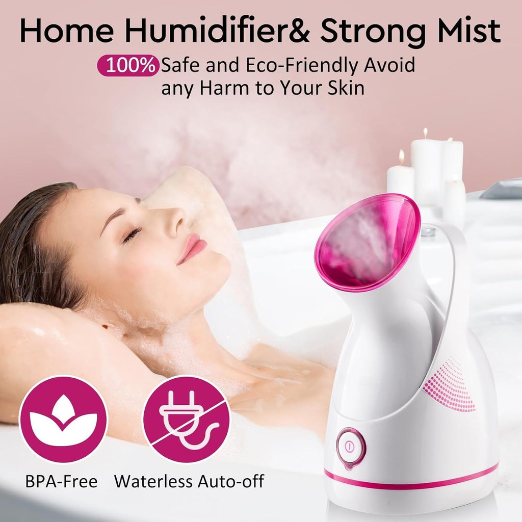 Nano Ionic Facial Steamer – Nettoyez en profondeur et hydratez votre peau !