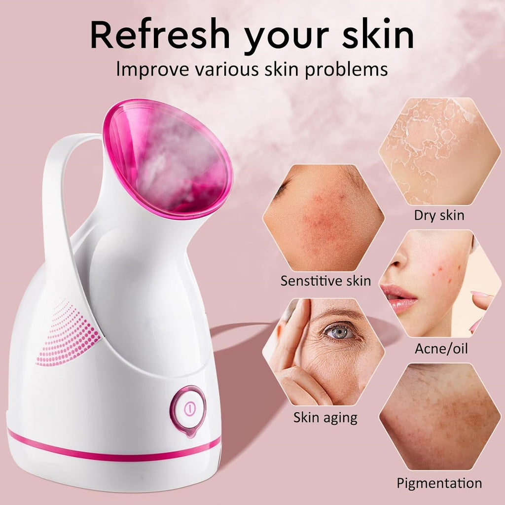 Nano Ionic Facial Steamer – Nettoyez en profondeur et hydratez votre peau !