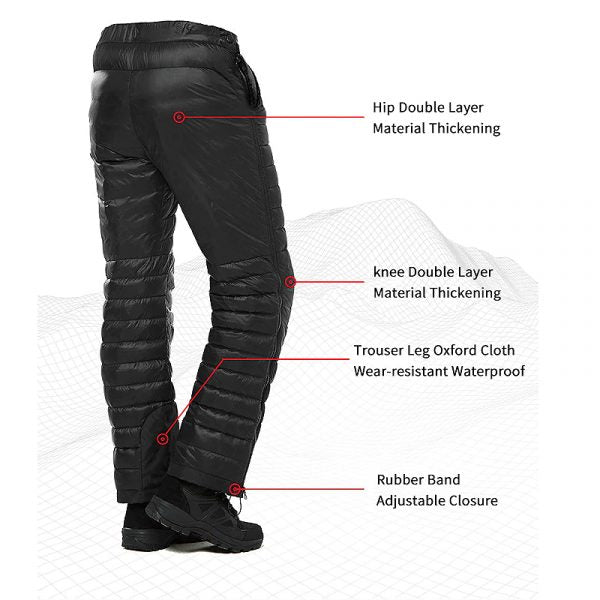 Skanto | Pantalons Thermiques en Duvet Premium | Chaleur Extrême & Imperméable | S-XL