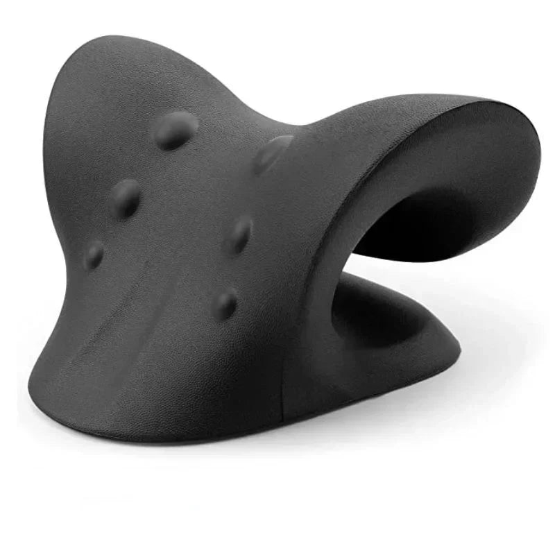 ÉTIREUR DE COU ET D'ÉPAULE - CUSHION DE MASSAGE POUR TRACTION CERVICALE POUR ALIGNEMENT SPINAL