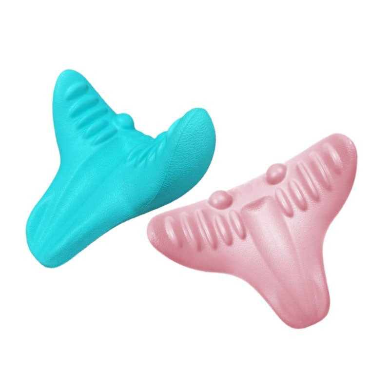 ÉTIREUR DE COU ET D'ÉPAULE - CUSHION DE MASSAGE POUR TRACTION CERVICALE POUR ALIGNEMENT SPINAL