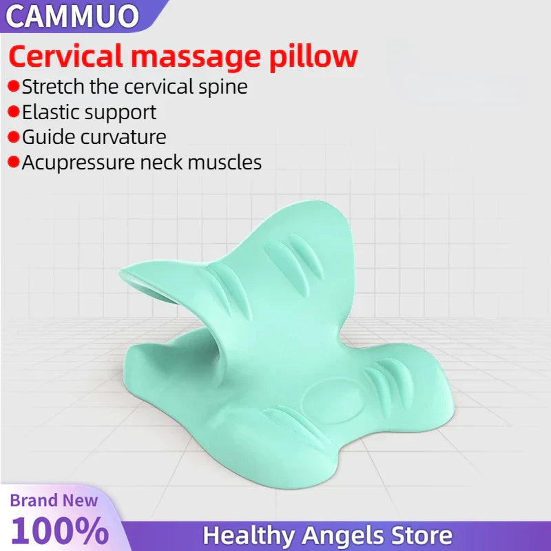 ÉTIREUR DE COU ET D'ÉPAULE - CUSHION DE MASSAGE POUR TRACTION CERVICALE POUR ALIGNEMENT SPINAL