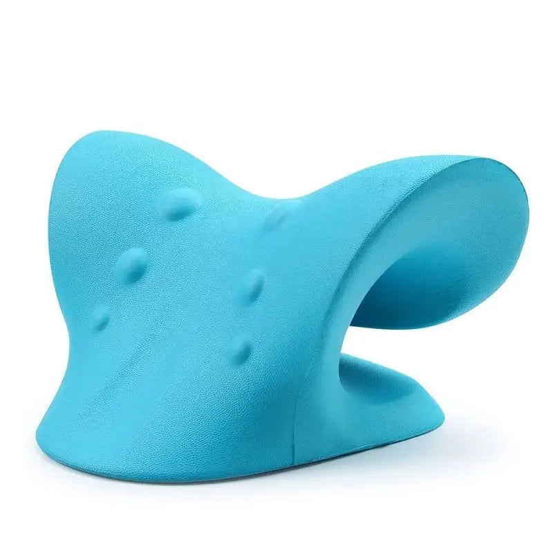 ÉTIREUR DE COU ET D'ÉPAULE - CUSHION DE MASSAGE POUR TRACTION CERVICALE POUR ALIGNEMENT SPINAL