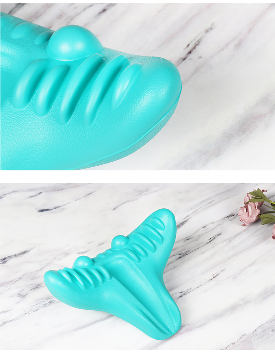 ÉTIREUR DE COU ET D'ÉPAULE - CUSHION DE MASSAGE POUR TRACTION CERVICALE POUR ALIGNEMENT SPINAL