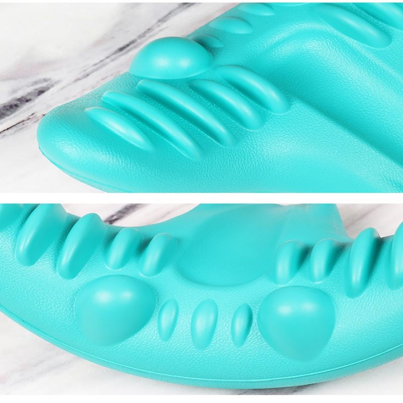ÉTIREUR DE COU ET D'ÉPAULE - CUSHION DE MASSAGE POUR TRACTION CERVICALE POUR ALIGNEMENT SPINAL