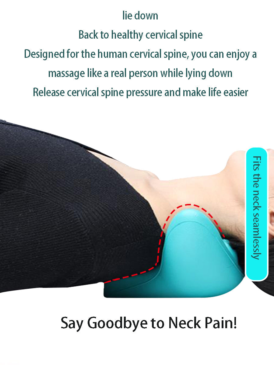 ÉTIREUR DE COU ET D'ÉPAULE - CUSHION DE MASSAGE POUR TRACTION CERVICALE POUR ALIGNEMENT SPINAL