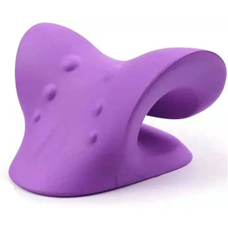 ÉTIREUR DE COU ET D'ÉPAULE - CUSHION DE MASSAGE POUR TRACTION CERVICALE POUR ALIGNEMENT SPINAL