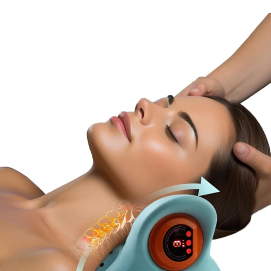 Appareil de massage cervical EMS pour soulagement de la douleur et relaxation - RelaxNeck Pro