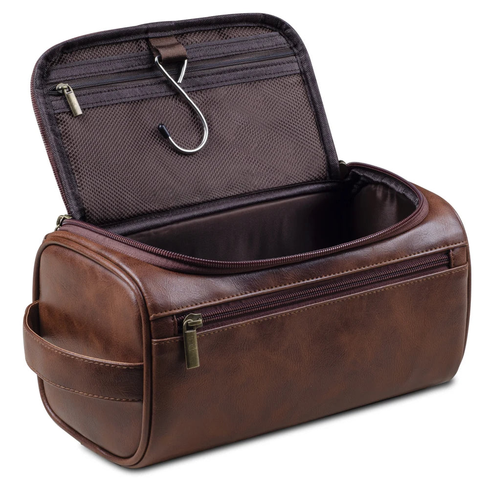 Sandsberg - Sac de toilette en cuir premium pour voyageurs