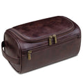 Skanto | Trousse de toilette en cuir premium pour hommes – Trousse de voyage suspendue imperméable