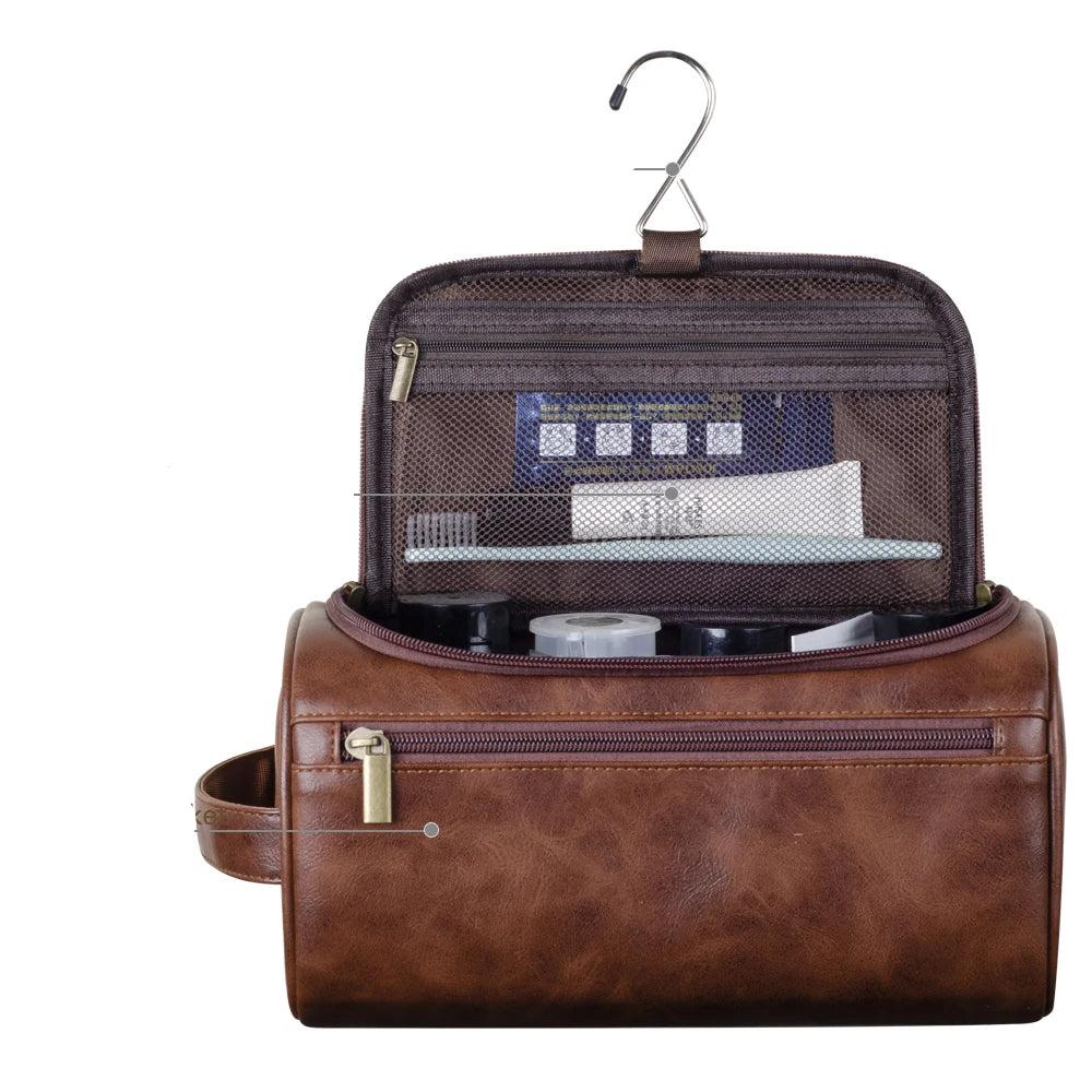 Sandsberg - Sac de toilette en cuir premium pour voyageurs