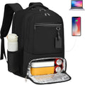 Sac à dos étanche pour ordinateur portable et déjeuner avec port USB – Sac de voyage multi-compartiments