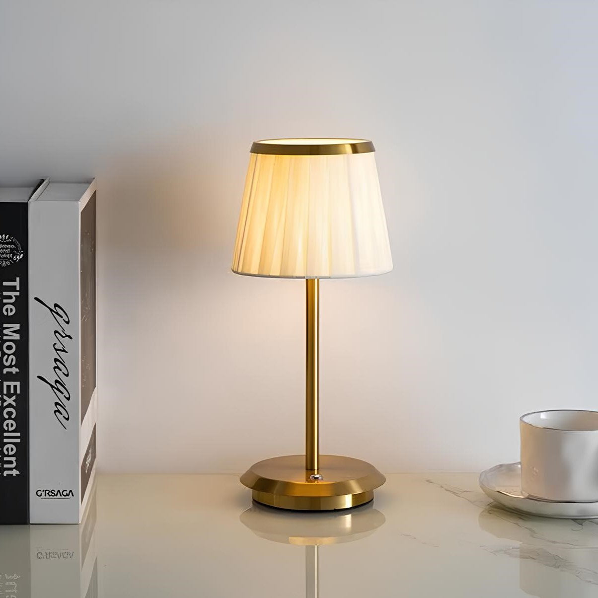 Lumessa – Lampe de Table Rechargeable Dimmable avec 3 Réglages de Lumière pour Intérieur & Extérieur