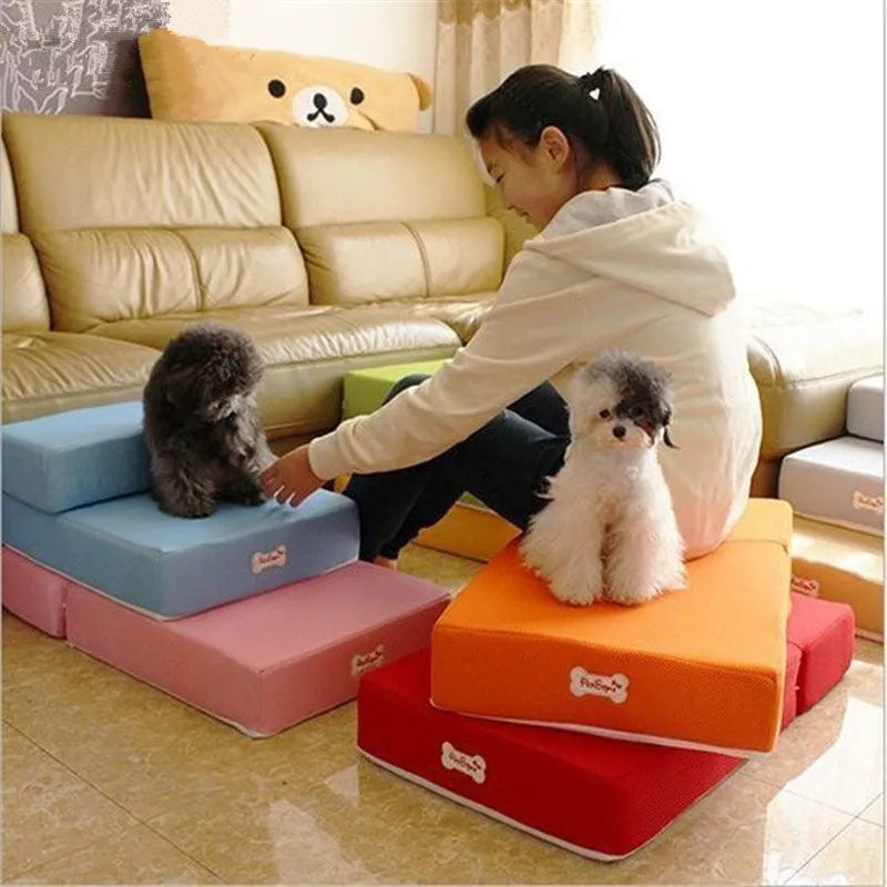 Escaliers Antidérapants pour Animaux avec Mousse Douce pour Chiens et Chats