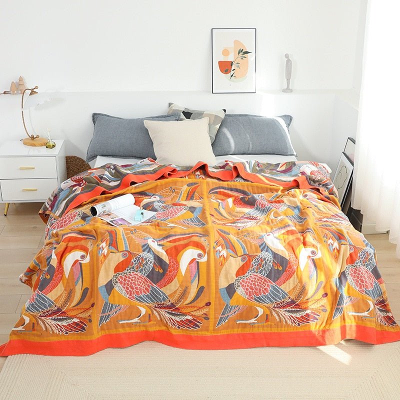 Couverture en coton scandinave Boho