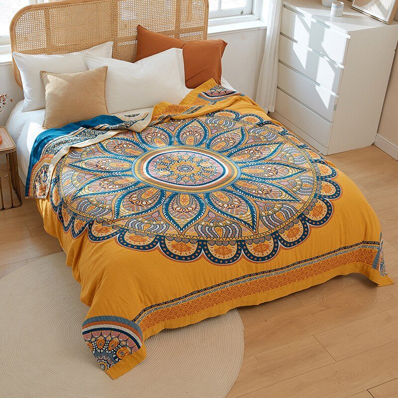 Couverture en coton scandinave Boho