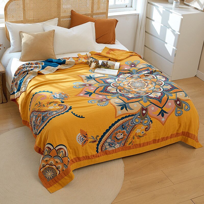 Couverture en coton scandinave Boho